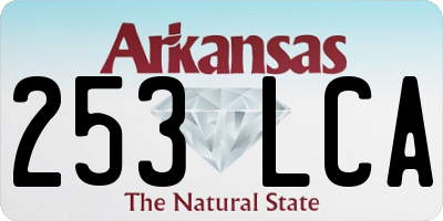 AR license plate 253LCA