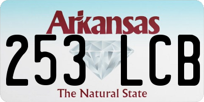 AR license plate 253LCB