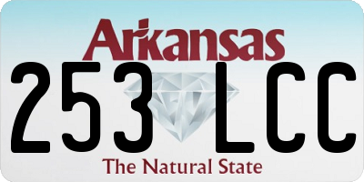 AR license plate 253LCC