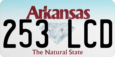 AR license plate 253LCD