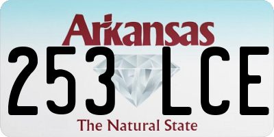 AR license plate 253LCE