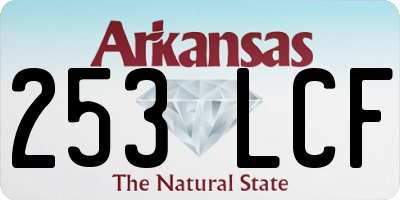 AR license plate 253LCF