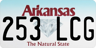 AR license plate 253LCG