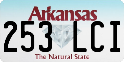 AR license plate 253LCI