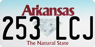 AR license plate 253LCJ
