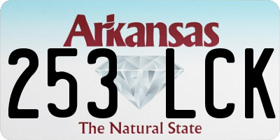 AR license plate 253LCK