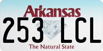 AR license plate 253LCL