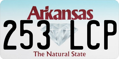 AR license plate 253LCP