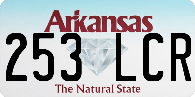 AR license plate 253LCR