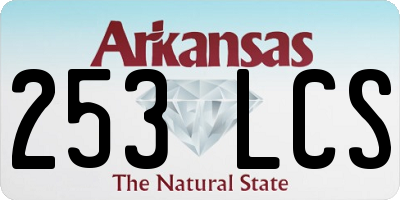 AR license plate 253LCS