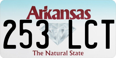 AR license plate 253LCT