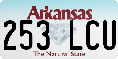 AR license plate 253LCU