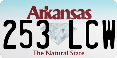 AR license plate 253LCW