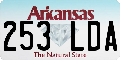 AR license plate 253LDA