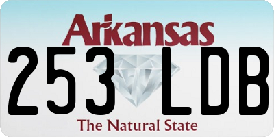 AR license plate 253LDB