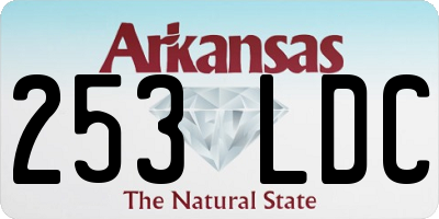 AR license plate 253LDC