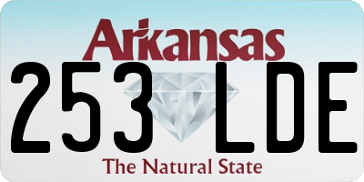 AR license plate 253LDE