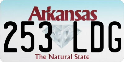 AR license plate 253LDG