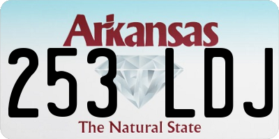 AR license plate 253LDJ