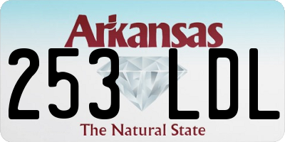 AR license plate 253LDL
