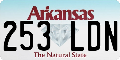 AR license plate 253LDN