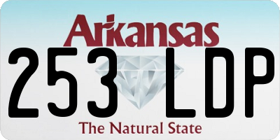 AR license plate 253LDP