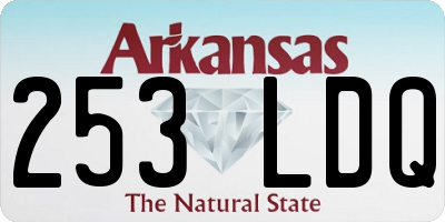 AR license plate 253LDQ