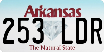 AR license plate 253LDR