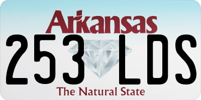 AR license plate 253LDS