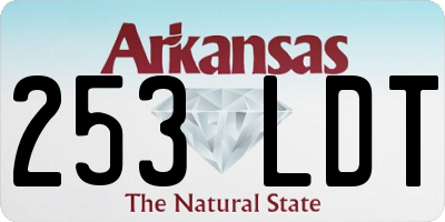 AR license plate 253LDT