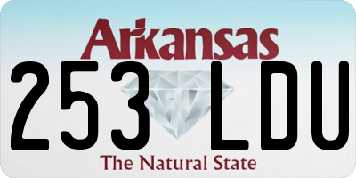 AR license plate 253LDU