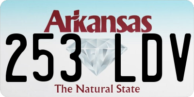 AR license plate 253LDV