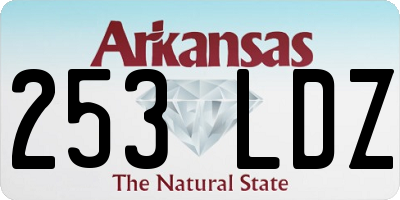 AR license plate 253LDZ