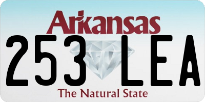 AR license plate 253LEA