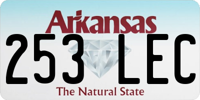 AR license plate 253LEC