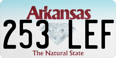 AR license plate 253LEF
