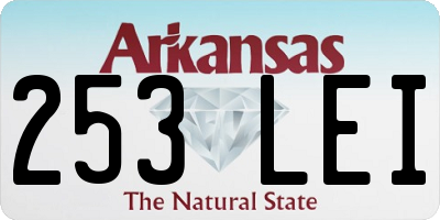 AR license plate 253LEI