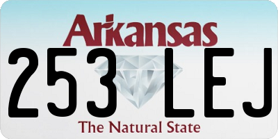 AR license plate 253LEJ