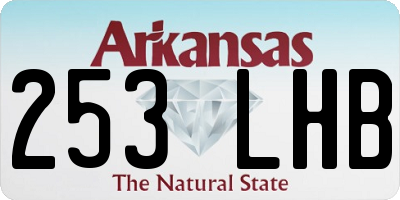 AR license plate 253LHB