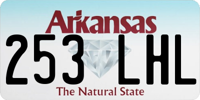 AR license plate 253LHL