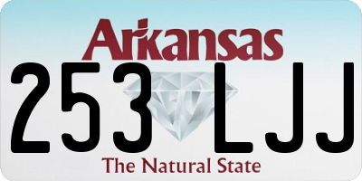 AR license plate 253LJJ