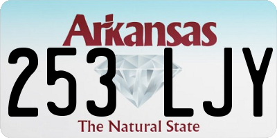 AR license plate 253LJY