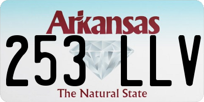 AR license plate 253LLV