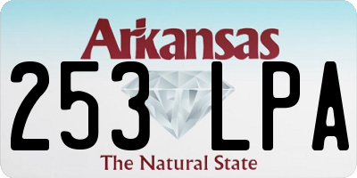 AR license plate 253LPA