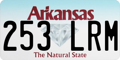 AR license plate 253LRM