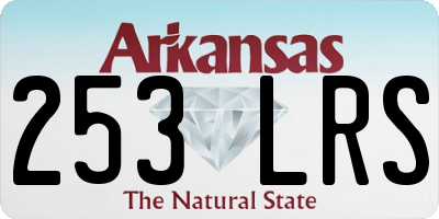 AR license plate 253LRS