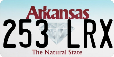 AR license plate 253LRX
