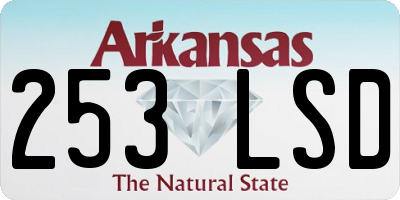 AR license plate 253LSD