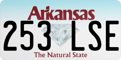 AR license plate 253LSE