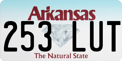 AR license plate 253LUT